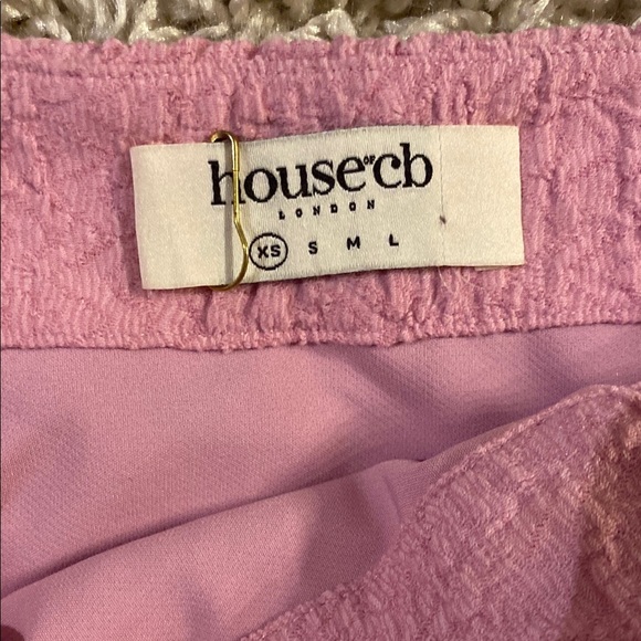 House of CB Pink Mini Ruched Pencil Skirt size XS - Picture 2 of 4